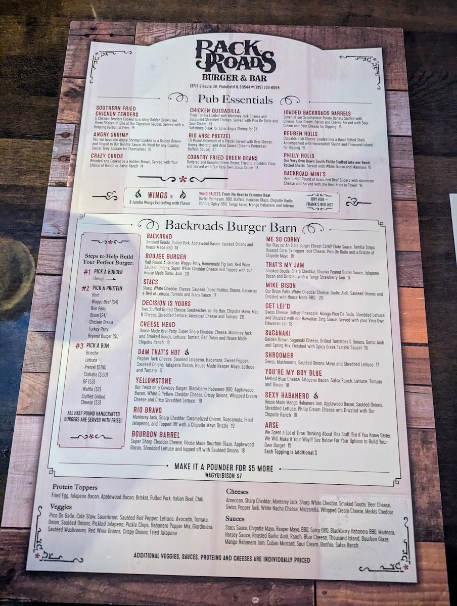 Backroads Burger & Bar Menu-1